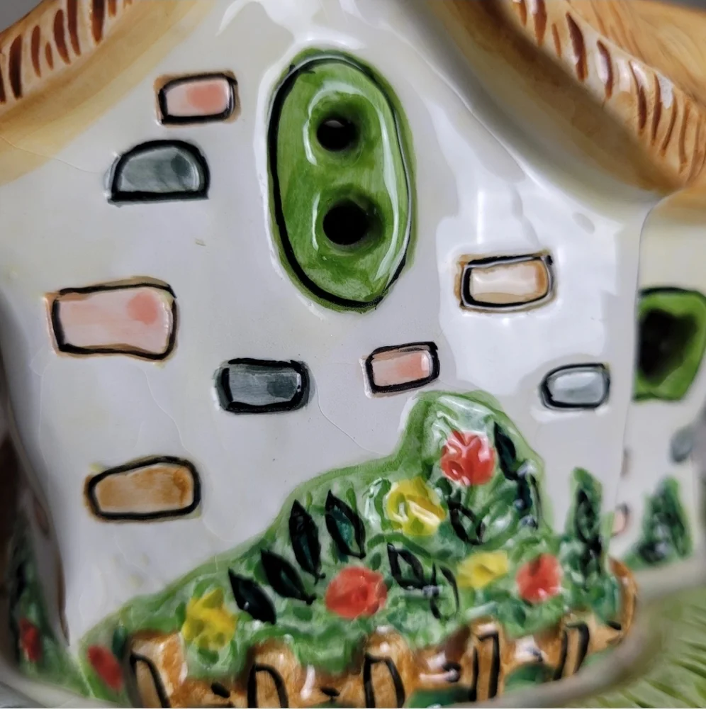 Vintage Popular Sweet Dreams Candle Holder. Ceramic Cottage Tea Cat Cottagecore - Picture 9 of 13